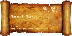 Margai Ninon névjegykártya